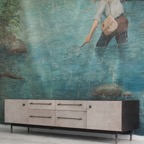 20th-Century-by-HKFA-vintage-antique-mural-BDDW-showroom-Manhattan-NYC-showroom-fisherman-credenza