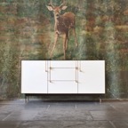 20th-Century-by-HKFA-vintage-antique-mural-painting-BDDW-showroom-Manhattan-NYC-deer-credenza