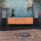 20th-Century-by-HKFA-vintage-antique-mural-painting-BDDW-showroom-Manhattan-NYC-fisherman-credenza-vase